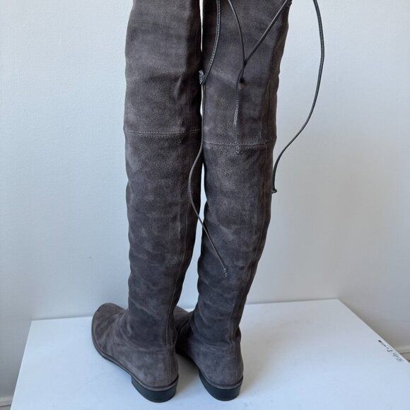 Stuart Weitzman Lowland Suede Over the Knee Boots, Size 7.5 - Picture 3 of 8